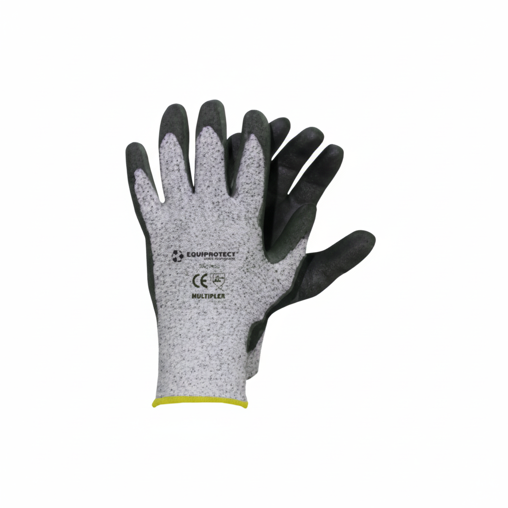Guantes Equiprotect Palma látex nivel corte 5